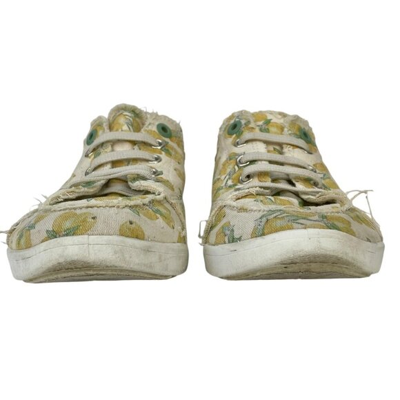 Vionic Beach Pismo Sneakers Womens Size 9.5 Lemons Yellow Canvas Slip On Comfort - Picture 6 of 13